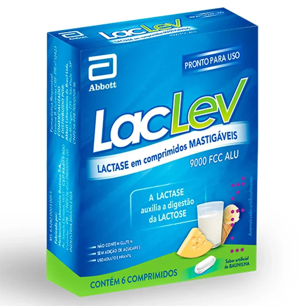 LacLev 6 Comprimidos Mastigáveis