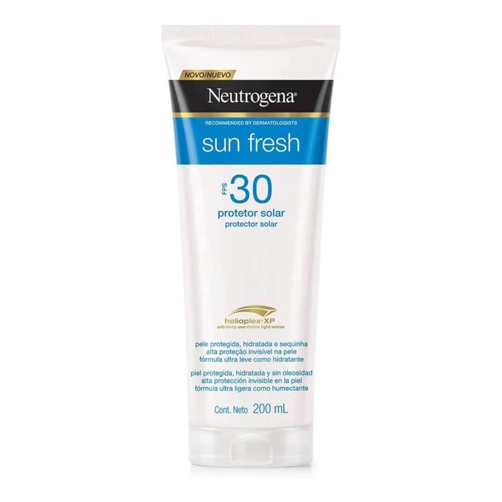 Protetor Solar Neutrogena Sun Fresh FPS 30 Loção 200ml - Drogaria Poupa Centro