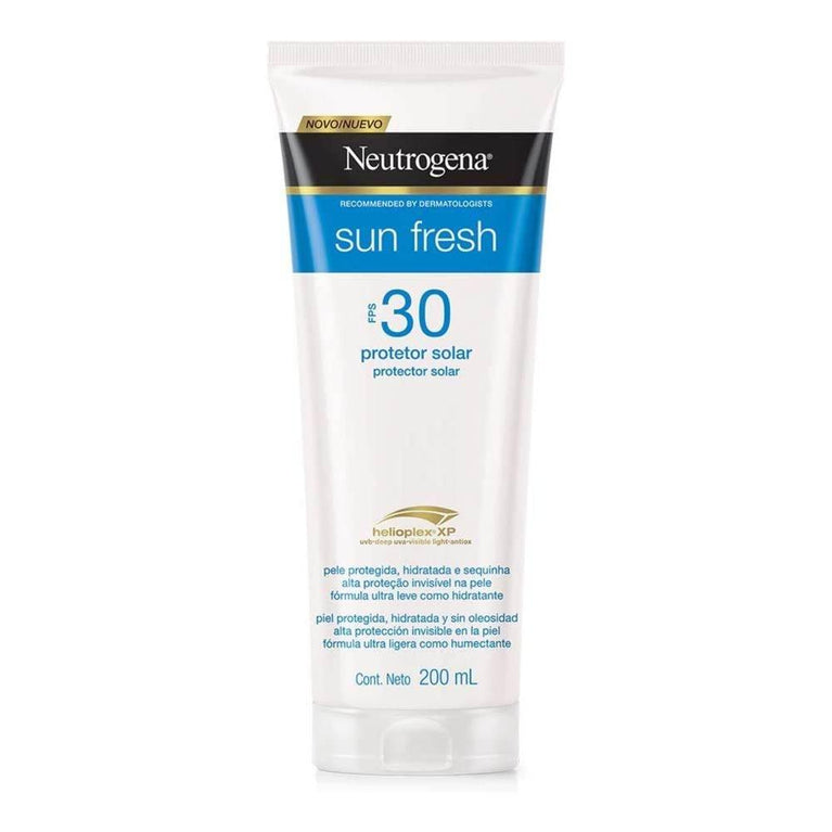 Protetor Solar Neutrogena Sun Fresh FPS 30 Loção 200ml - Drogaria Poupa Centro