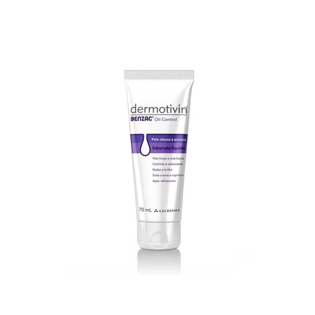 Sabonete Dermotivin Benzac Oil Control liquido 70mL