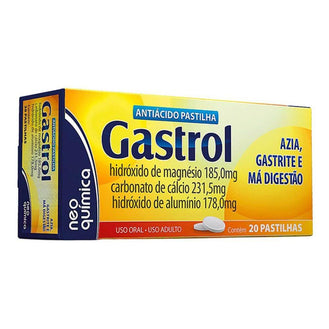 Gastrol 20 Pastilhas Mastigáveis - Drogaria Poupa Centro