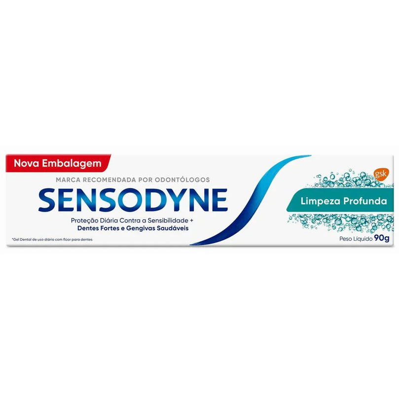 Creme Dental Sensodyne Limpeza Profunda - 90G - Drogaria Poupa Centro