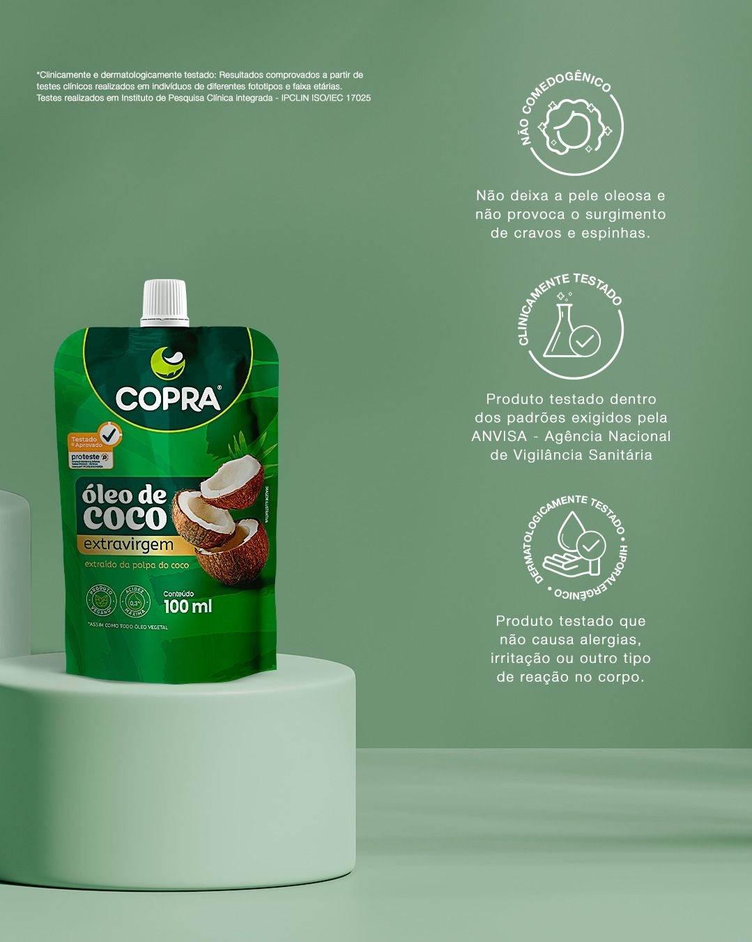 Oleo De Coco Copra Extra Virgem 100Ml - Drogaria Poupa Centro