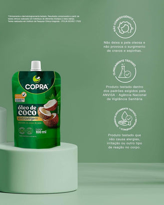 Oleo De Coco Copra Extra Virgem 100Ml - Drogaria Poupa Centro