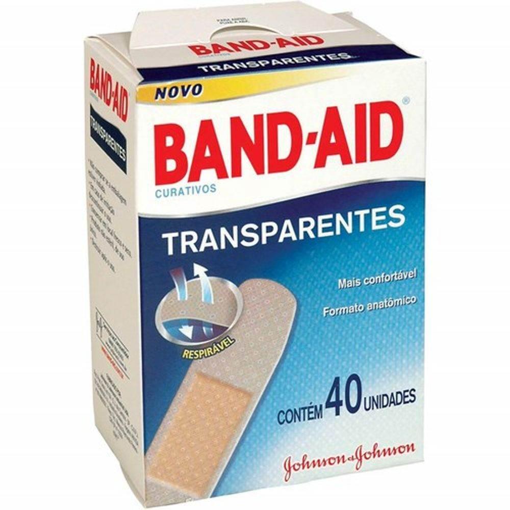 Band-Aid Transparente C/40 - Drogaria Poupa Centro