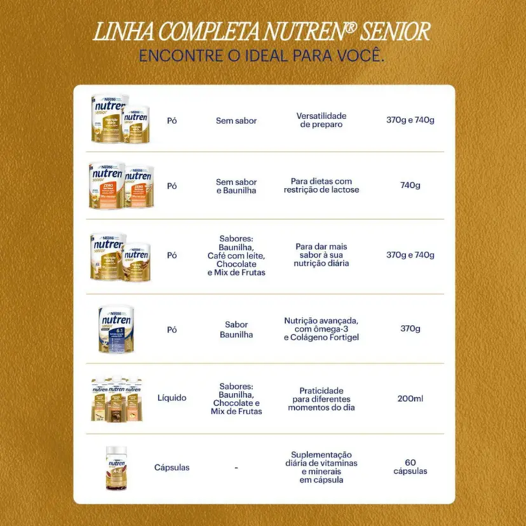 Nutren Senior Mix de Frutas 740g Nestlé