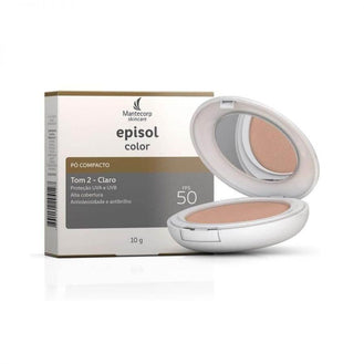Pó Compacto Protetor Solar Episol Color Tom 2 Claro Fps50 10g - Drogaria Poupa Centro