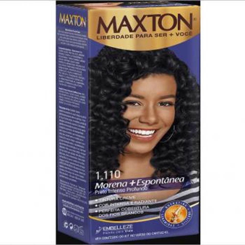 Tinta Maxton Nº1.110 Preto Intenso Profundo - 60G - Drogaria Poupa Centro