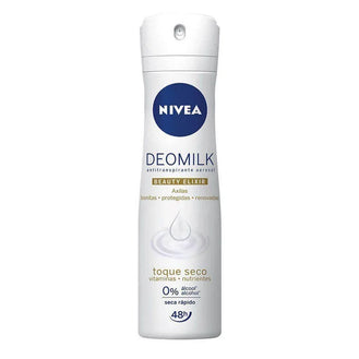 Desodorante Nivea Deomilk Beauty Elixir toque seco,150mL - Drogaria Poupa Centro