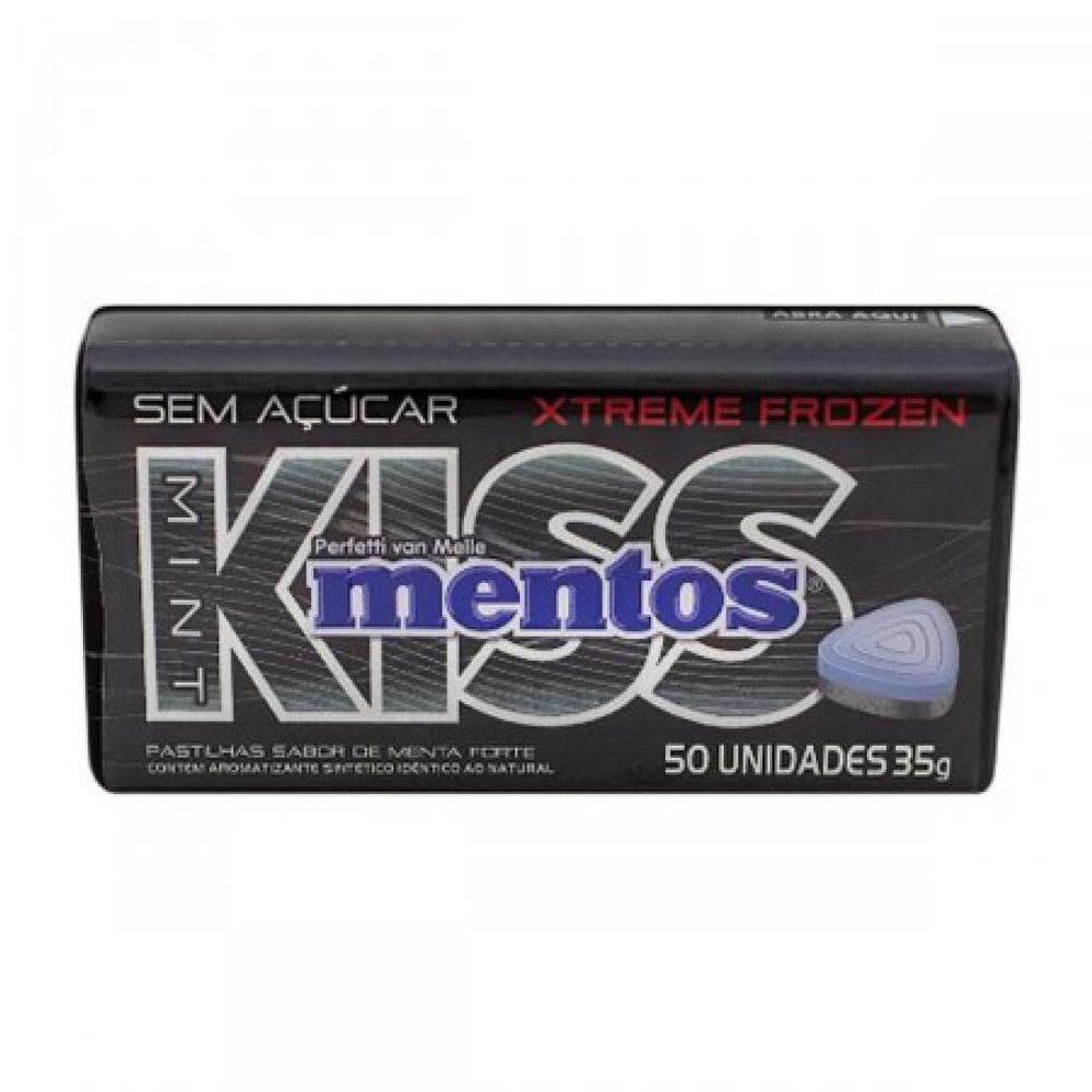 Pastilha Mentos Kiss Sabor Menta Forte - 50 Pastilhas, 35G - Drogaria Poupa Centro