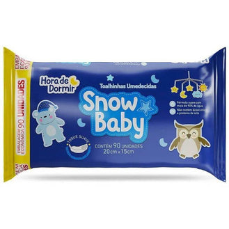 Toalha Umedecido Snow Baby Hora de Dormir 90 unidades - Drogaria Poupa Centro