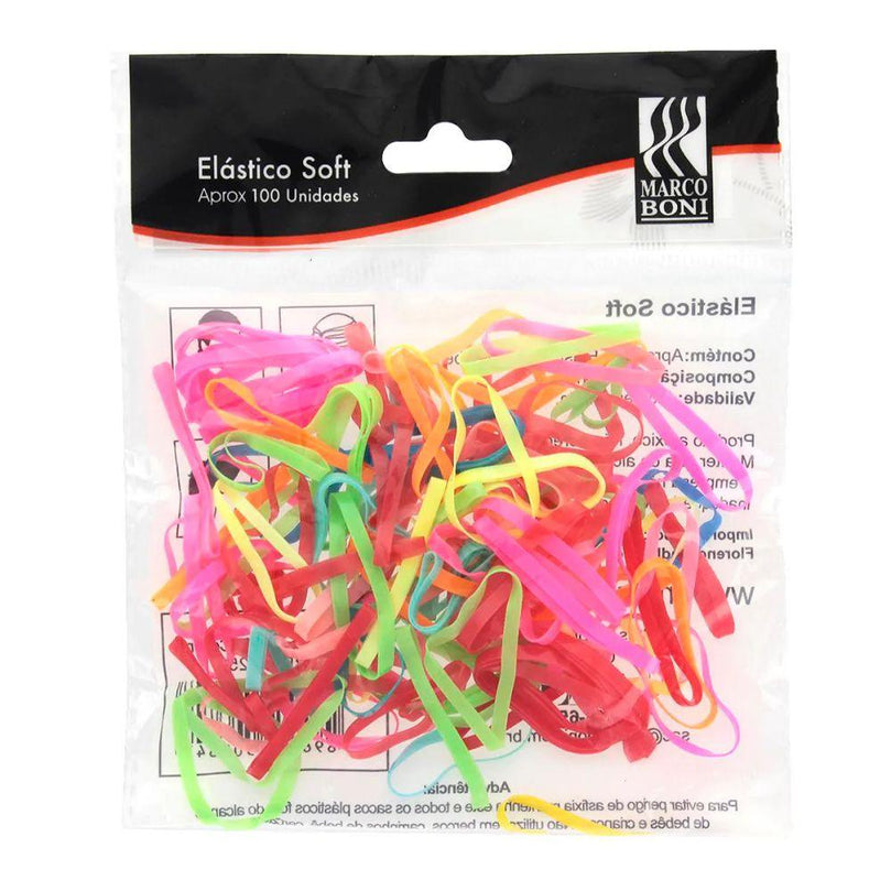 Elástico Soft Colors Para Cabelo C/100 Und - Drogaria Poupa Centro