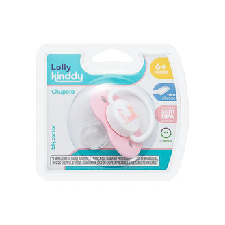 Chupeta Zoo Bona Silicone Rosa Tam 2 Lolly