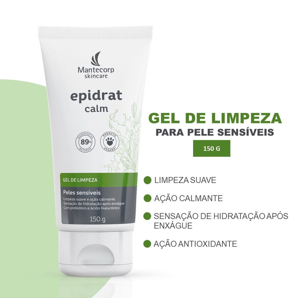 Gel de Limpeza Facial Epidrat Calm Pele Sensível 150G