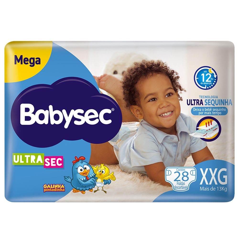 Fralda Babysec Ultrasec Galinha Pintadinha Mega XXG Com 28 Unidades - Drogaria Poupa Centro