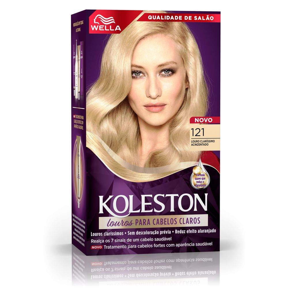Tintura Koleston Nº121 Louro Claro Acinzentado - Wella - Drogaria Poupa Centro