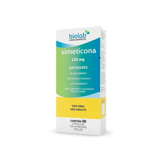 Simeticona Biolab 125Mg - 10 Cápsulas - Drogaria Poupa Centro