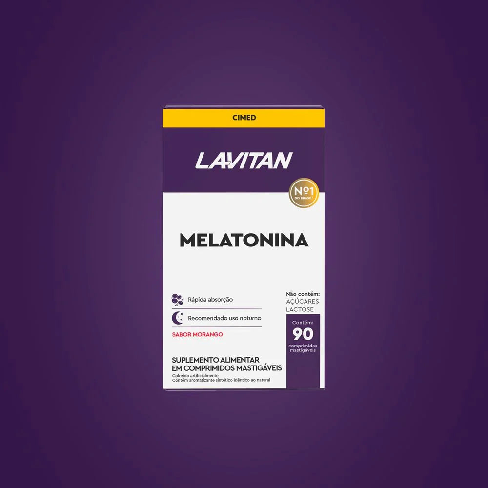 Lavitan Melatonina Morango 90 comprimidos