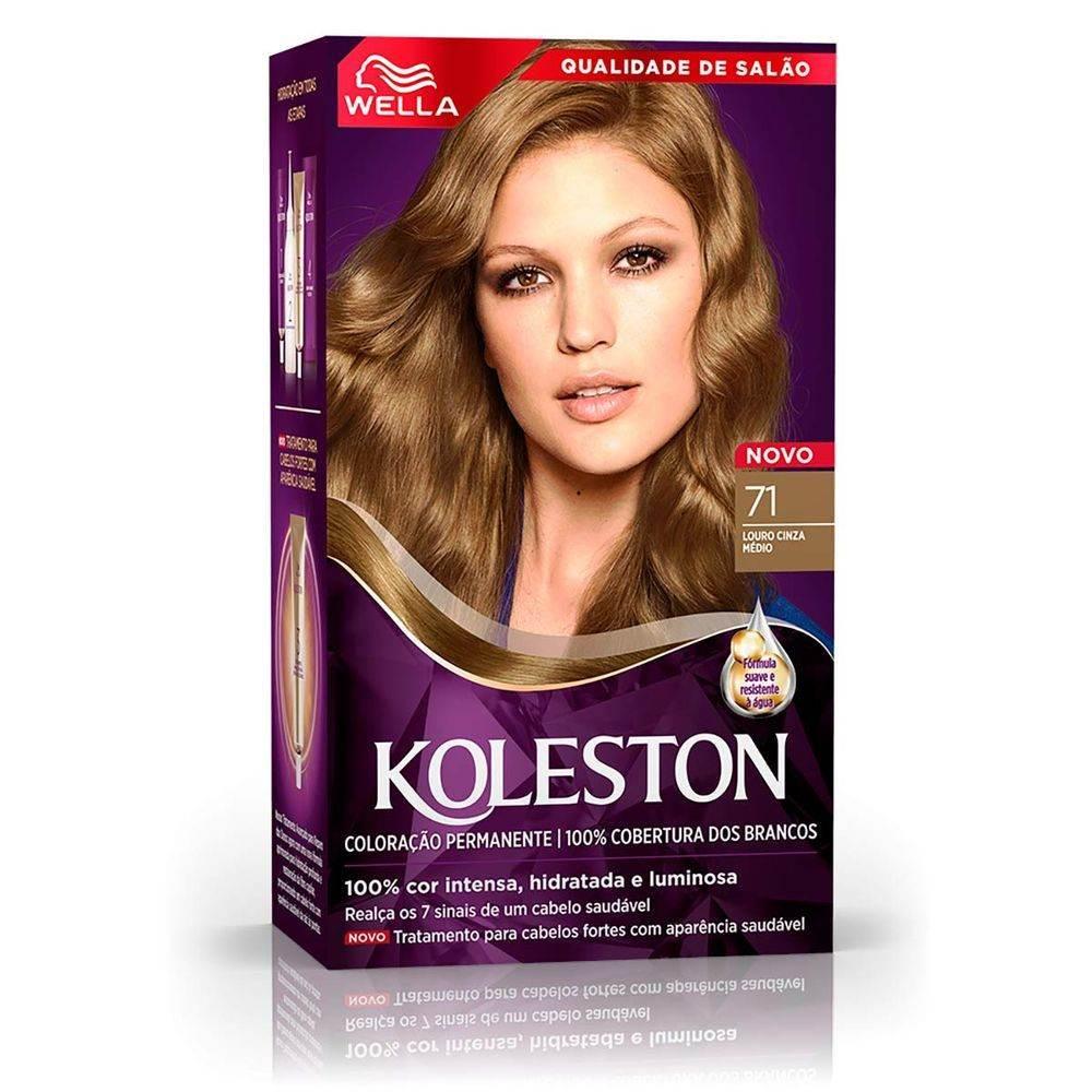 Tintura Koleston Nº71 Louro Cinza Medio - Wella - Drogaria Poupa Centro