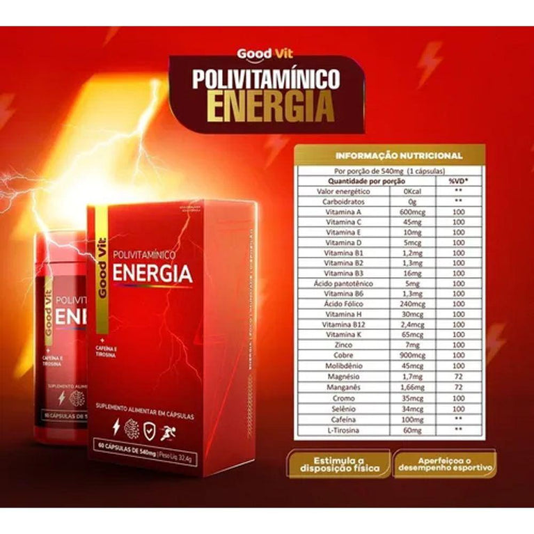 Suplemento Alimentar Good Vit Energia com 60cps