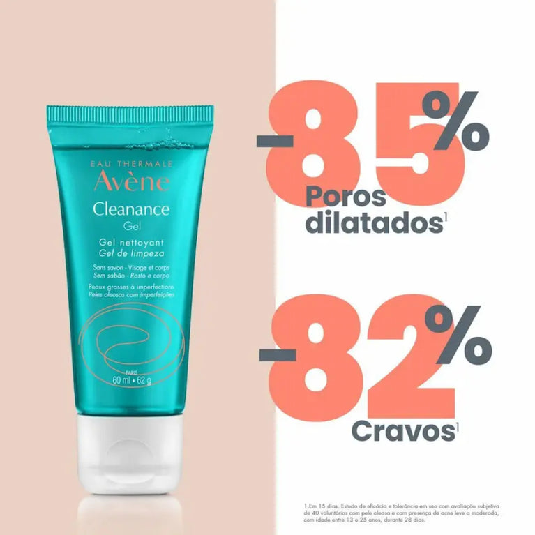 Gel de Limpeza Avène Cleanance Rosto e Corpo 60ml