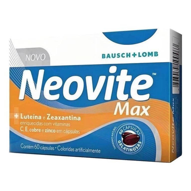 Neovite Max C/ 60 Cápsulas Luteína E Zeaxantina - Drogaria Poupa Centro