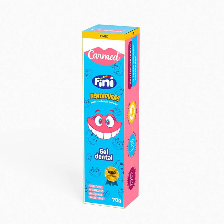 Kit Carmed Fini Dentaduras Enxaguante Bucal 250ml + Gel Dental com Flúor 70g