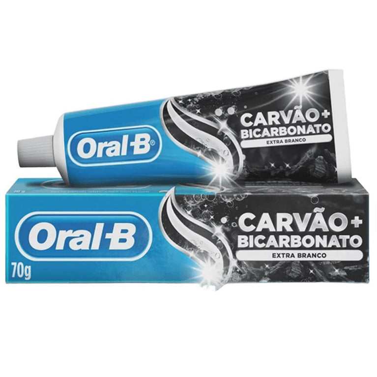 Creme Dental Oral Carvão + Bicarbonato Extra Branco 70g
