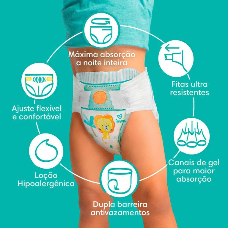 Fralda Pampers Confort Bag XXXG 44 Unidades