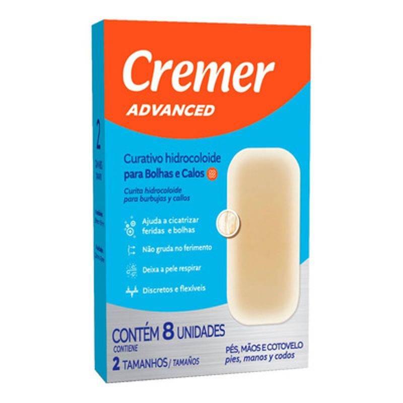 Curativo hidrodoloide Para Bolhas E Calos Cremer 8 unidades - Drogaria Poupa Centro
