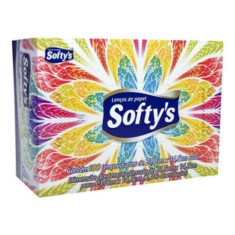 Lenço De Papel Softys 100 unidades - Drogaria Poupa Centro