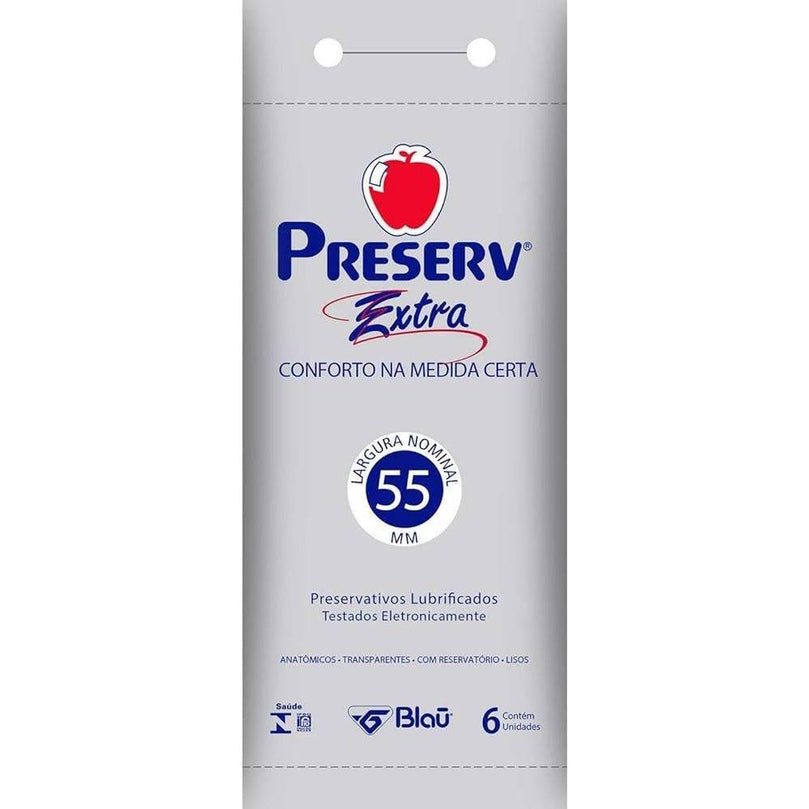 Preservativo Preserv Extra Com 6 Unidades - Drogaria Poupa Centro