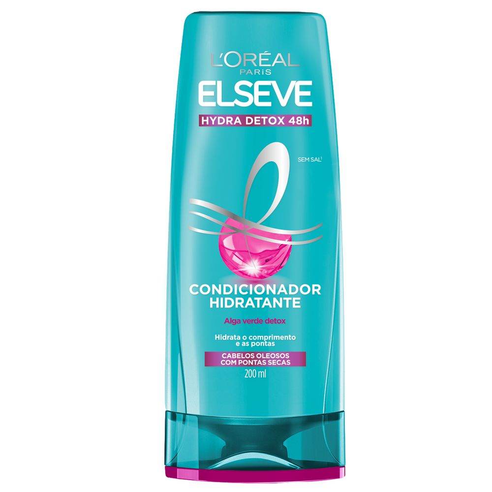 Condicionador Elseve 200ml Hidra Detox 48H - Drogaria Poupa Centro