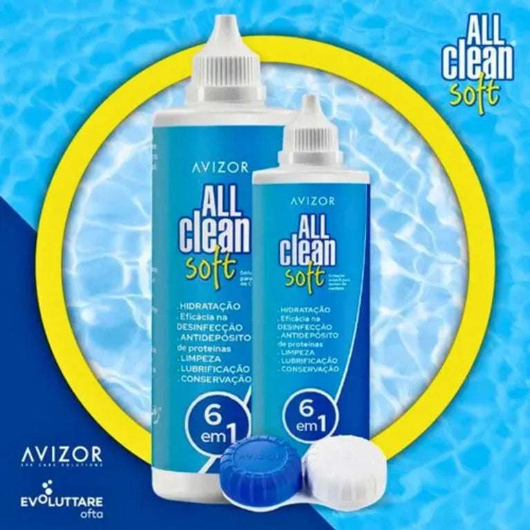 Solução Para Lentes de Contato All Clean Soft 6 em 1 – 350ml + 120ml