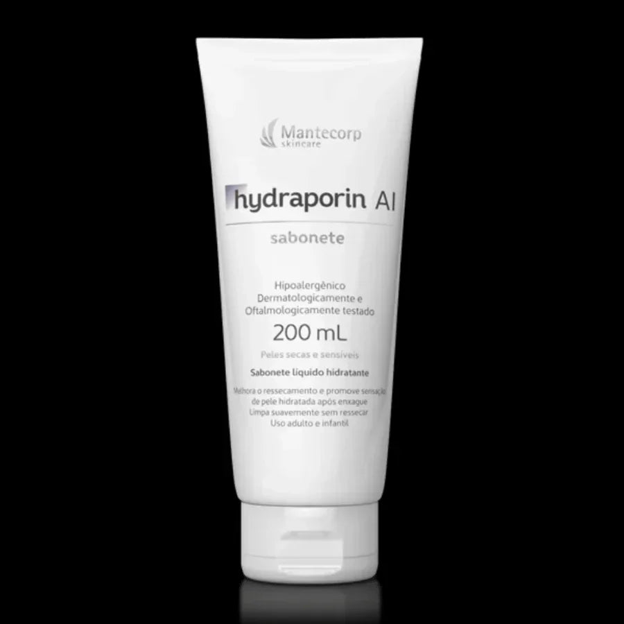 Sabonete Liquido Hidratante Hydraporin AI Peles Secas e Sensiveis 200ml