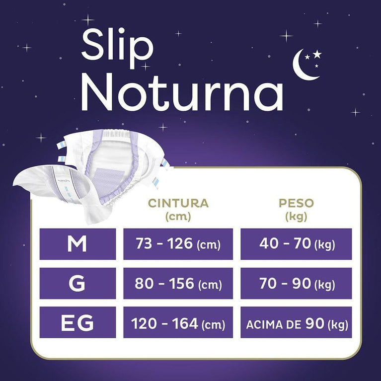 Tena Slip Noturna, Fralda Geriátrica para Incontinência Urinária, EG - 16 unidades