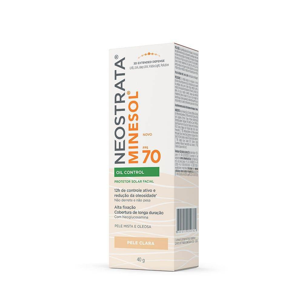 Protetor Solar Facial Antioliosidade FPS 70 NeoStrata Minesol Oil Control Pele Clara 40g - Drogaria Poupa Centro