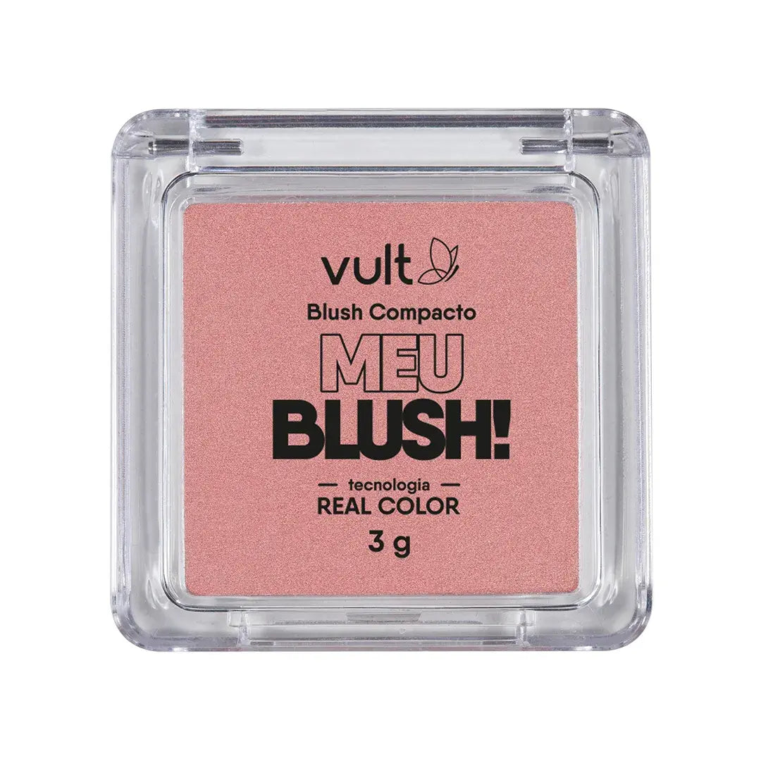 Blush Compacto Vult Meu Blush 3g - Rosa Perolado