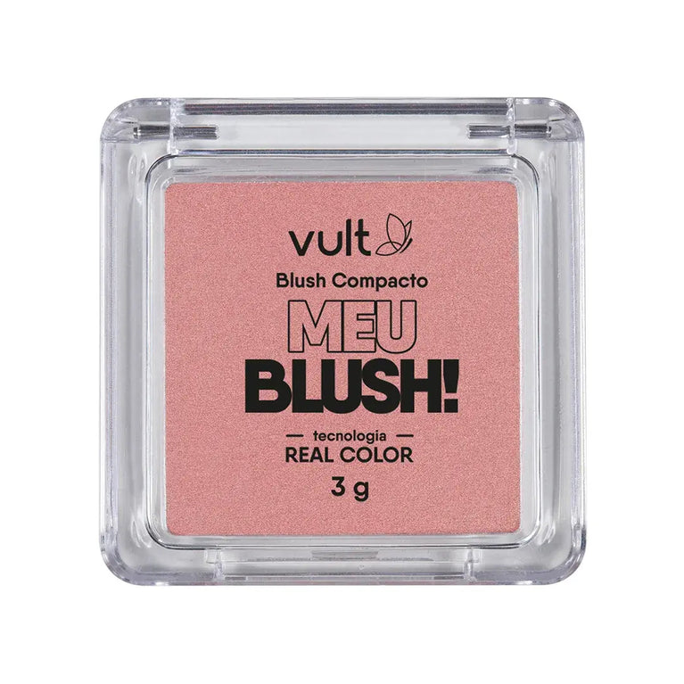 Blush Compacto Vult Meu Blush 3g - Rosa Perolado