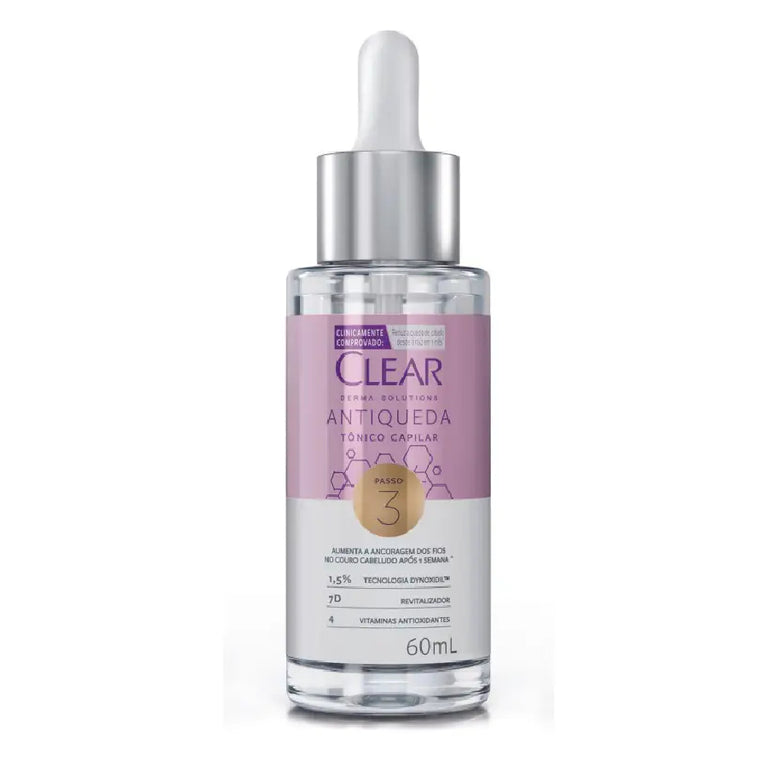 Tônico Capilar Antiqueda Clear Woman Derma Solutions 60ml