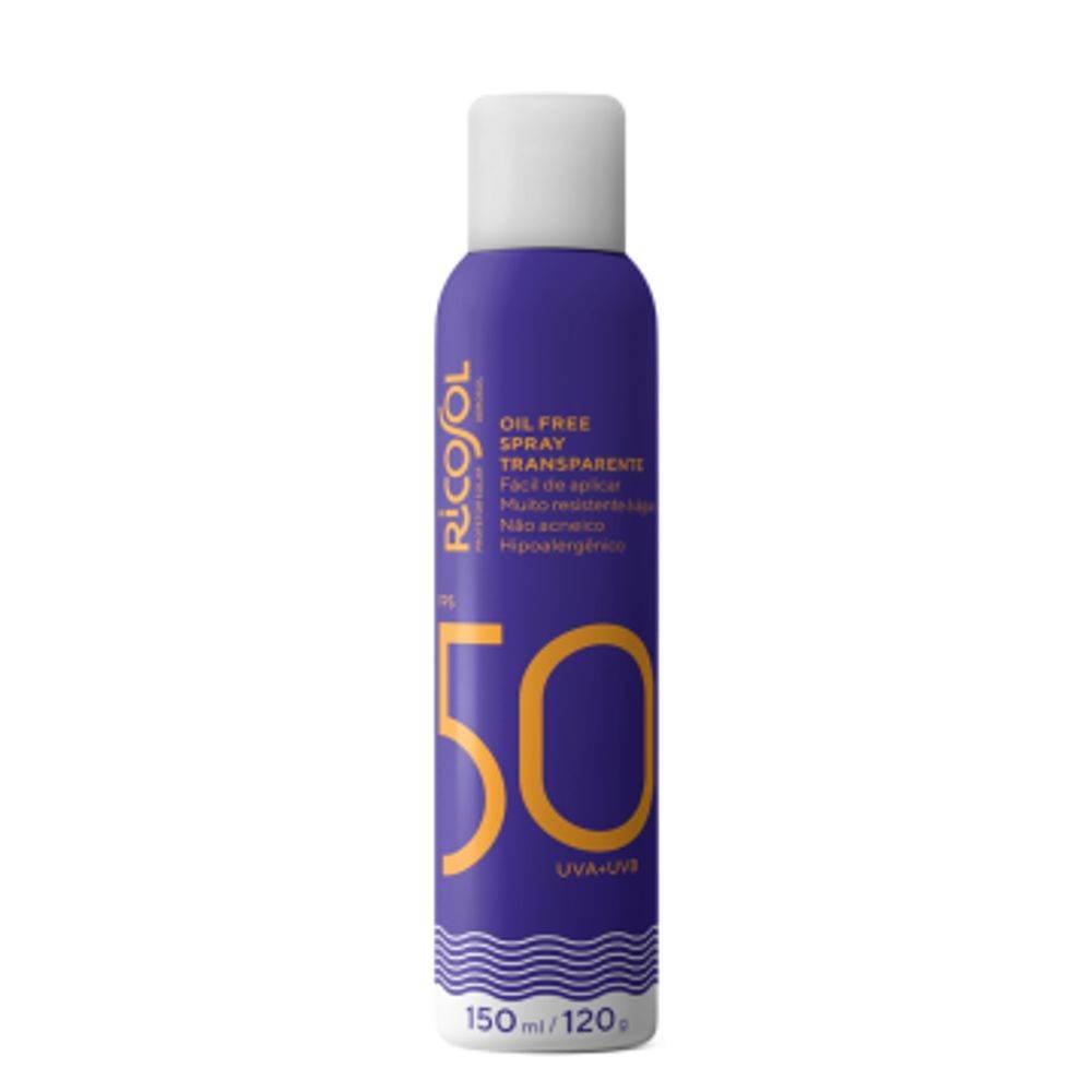 Ricosol Protetor Solar Transparente FPS 50 - 150ml - Drogaria Poupa Centro