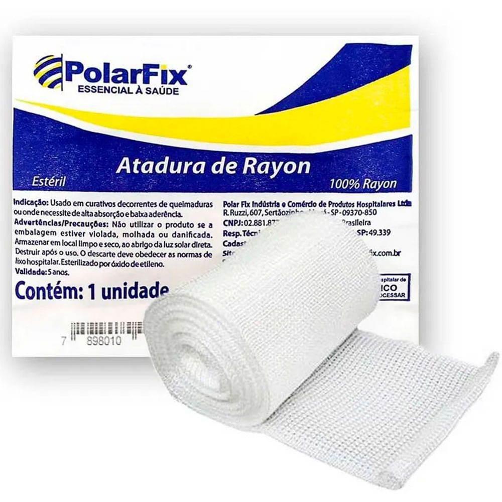 Atadura da Rayon 7,5cm X 5,0m Estéril PolarFix - Drogaria Poupa Centro