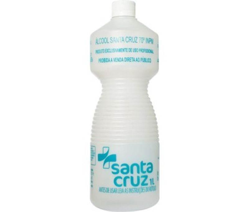 Alcool 70 1L Santa Cruz - Drogaria Poupa Centro