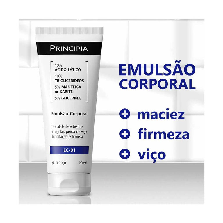 Principia Emulsão Corporal 10% Ácido Lático Ec-01 com 200ml