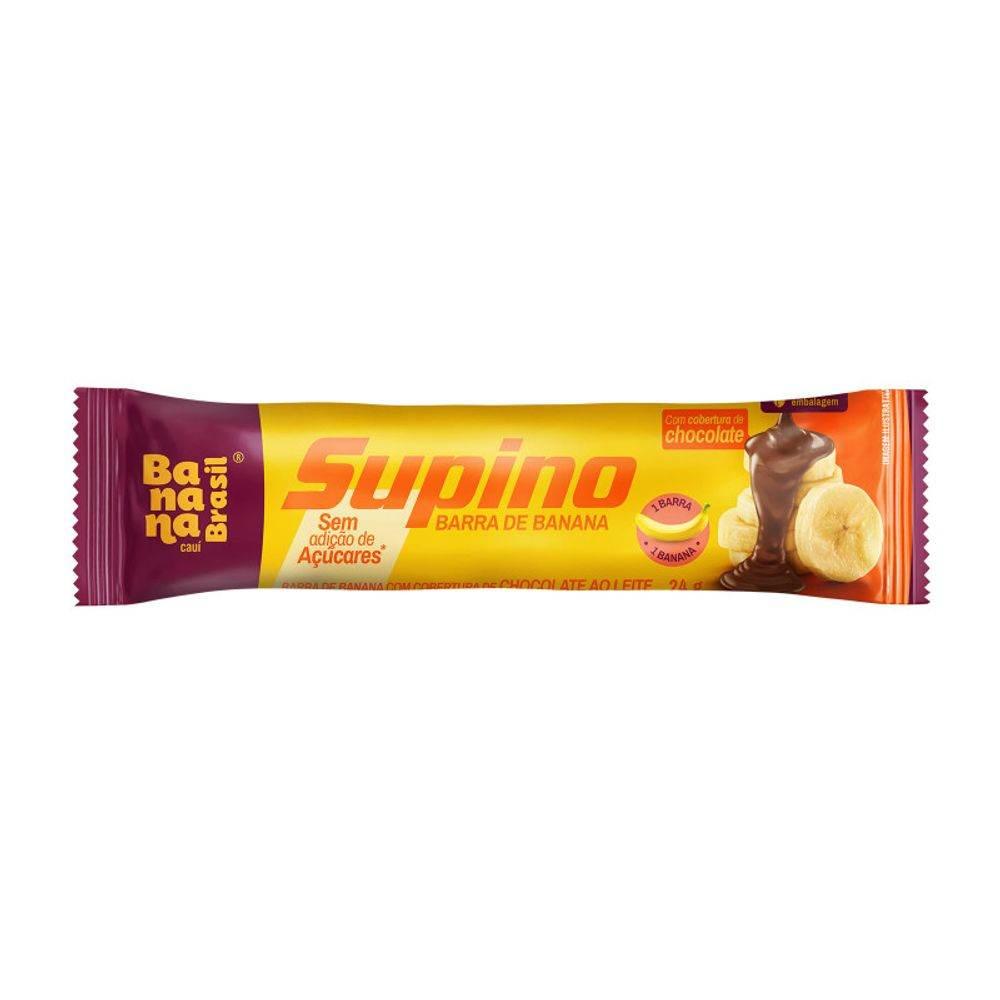 Barra de Frutas Supino Zero Banana e Chocolate ao Leite - 24G - Drogaria Poupa Centro