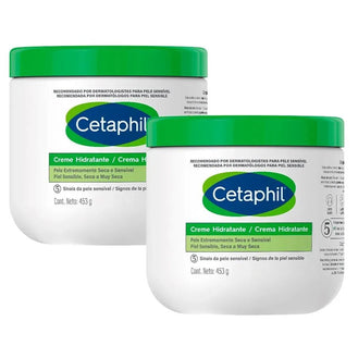 Kit x2 Cetaphil Creme Hidratante Corporal Pele Extremamente Seca 453g