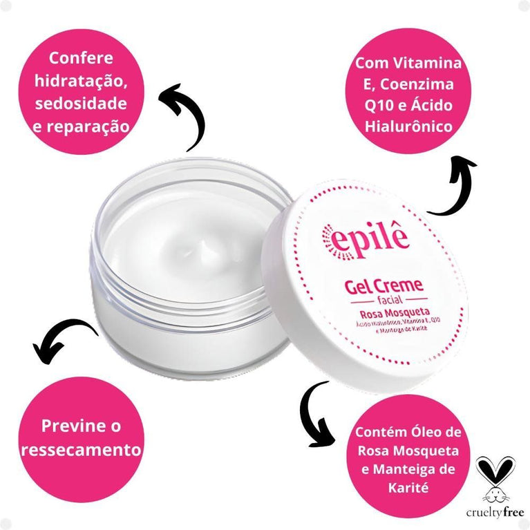 Epile Gel Creme Facial 50G Rosa Mosqueta