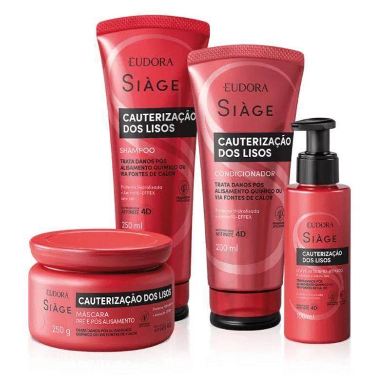 Shampoo Eudora Siage Shampoo Cauterização dos Lisos 250Ml - Drogaria Poupa Centro