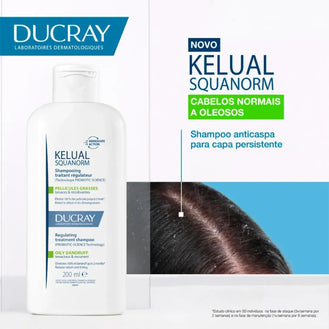 Shampoo Anticaspa Kelual S Squanorm para Cabelos Normais a Oleosos 200ml