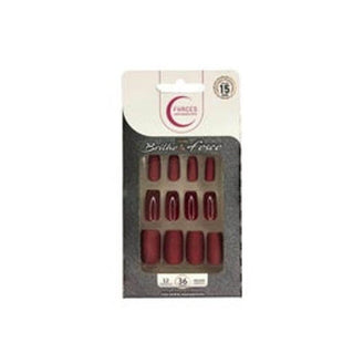 Unhas Fhaces Brilho e Fosco Vinho - 36 Unidades - Drogaria Poupa Centro